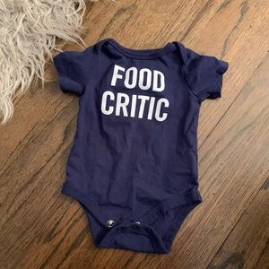 Food Critic Onesie - 3M
